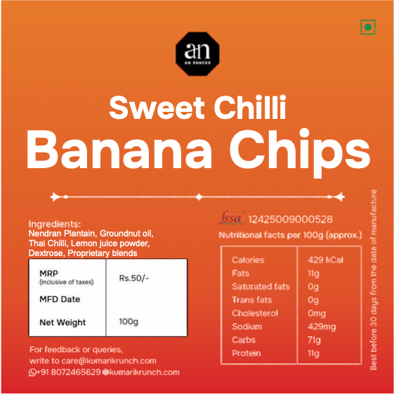Banana Chips - Sweet Chilli